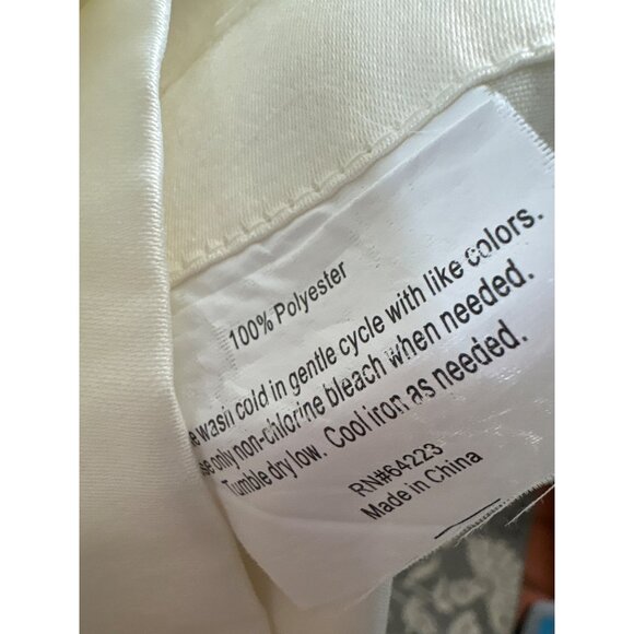 Ladybug Embroidered Cream Curtain Set with 56" Valance & 28" Tier Panels - Picture 9 of 9